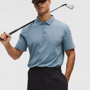 lululemon Men's Blue Polo Shirt